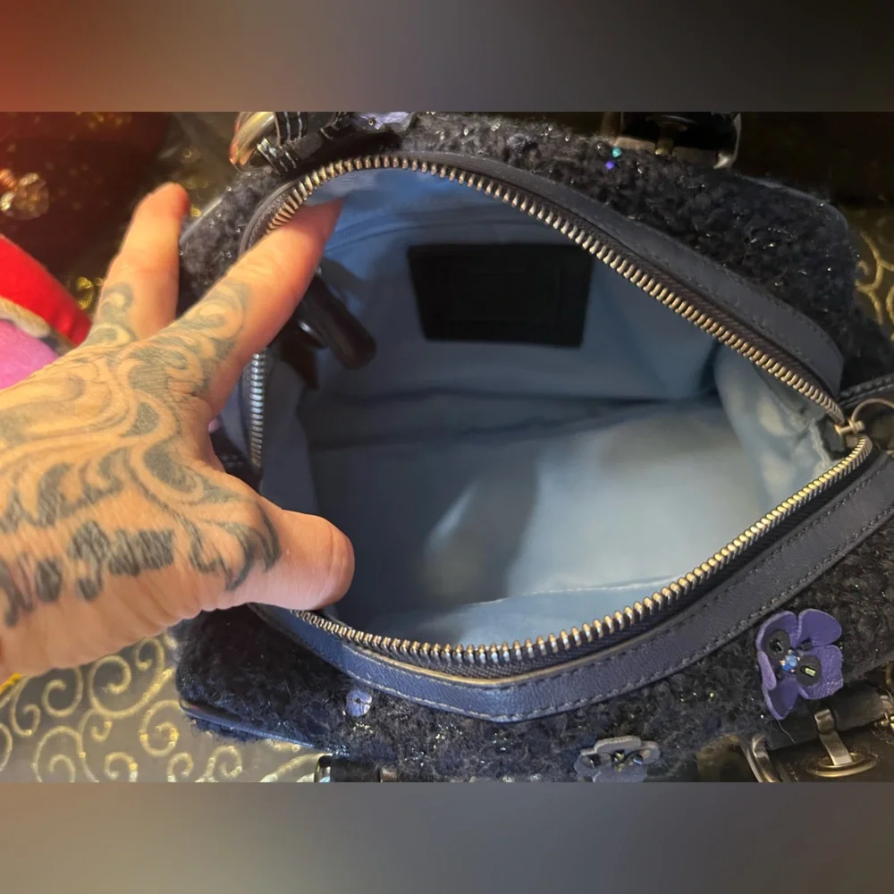 Coach blue tweed